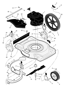 Part Location Diagram of F-030405L Murray Book, Instruction